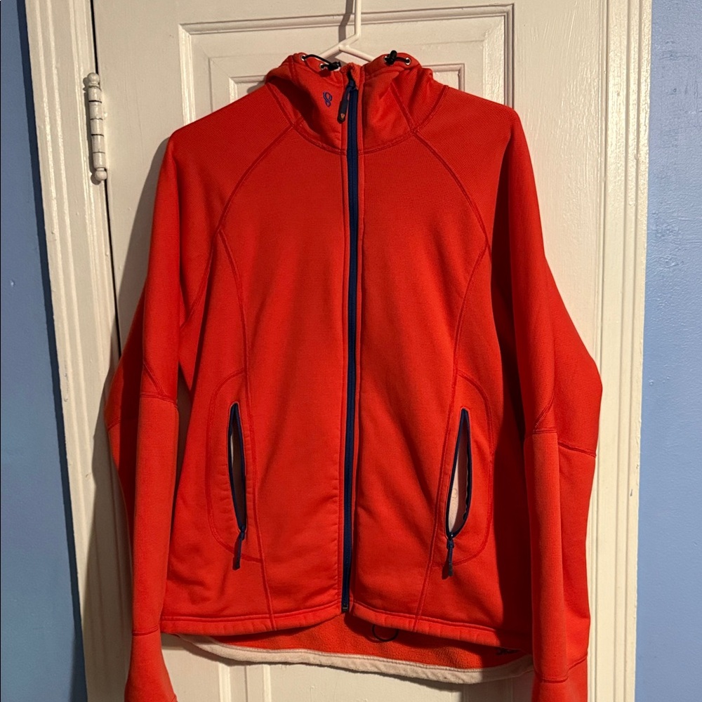 Stoic Orange Full-Zip Hoodie